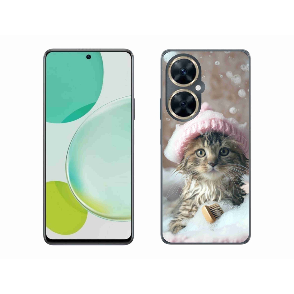 Gélový kryt mmCase na Huawei Nova 11i - mačiatko a kúpeľ
