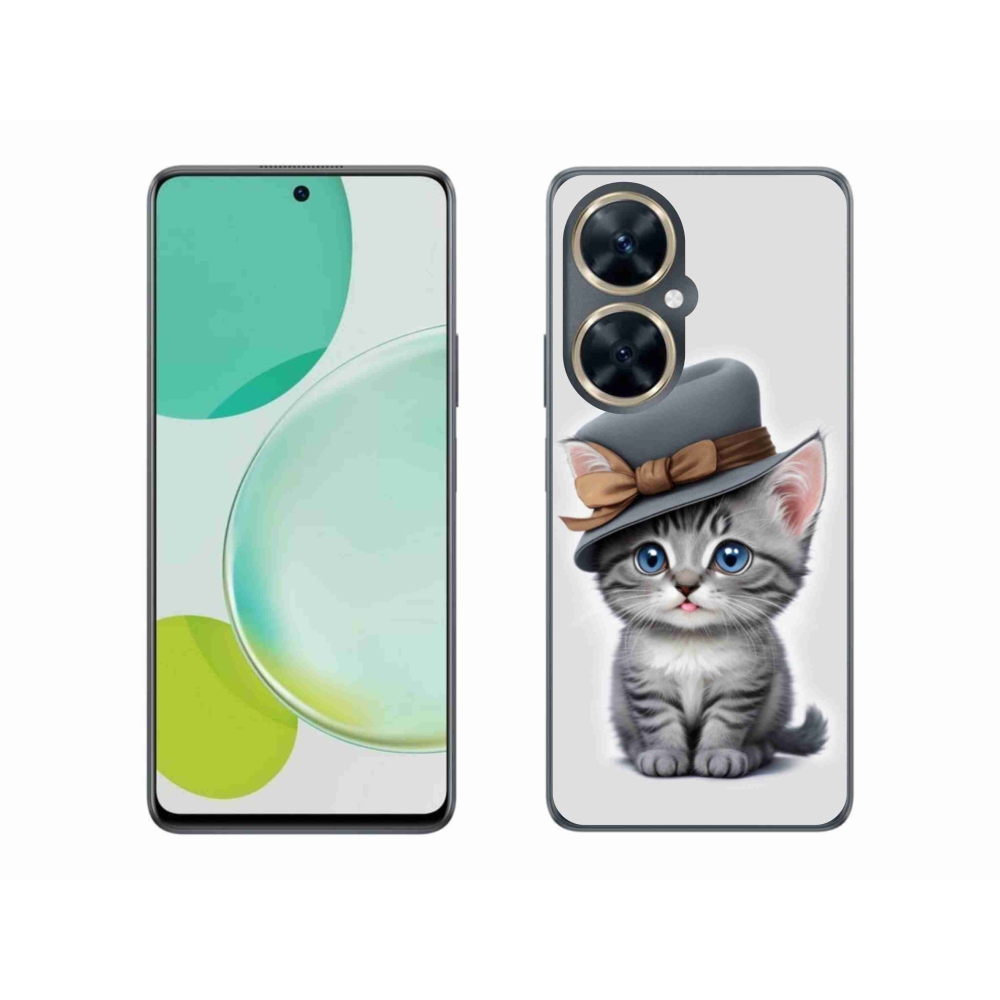 Gélový kryt mmCase na Huawei Nova 11i - mačiatko s klobúkom