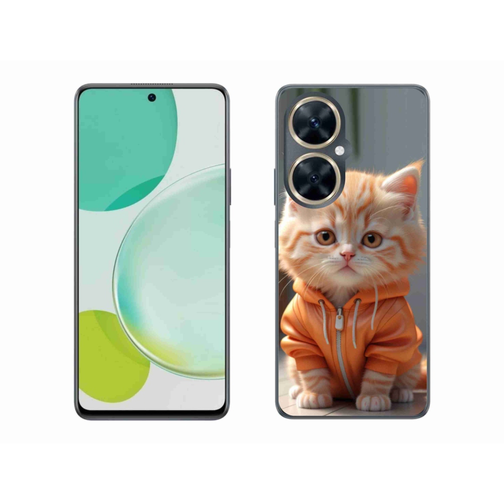Gélový kryt mmCase na Huawei Nova 11i - mačiatko v mikine