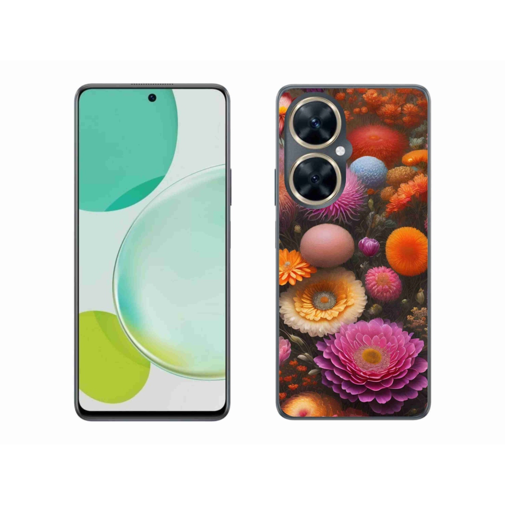 Gélový kryt mmCase na Huawei Nova 11i - kvetinová kompozícia