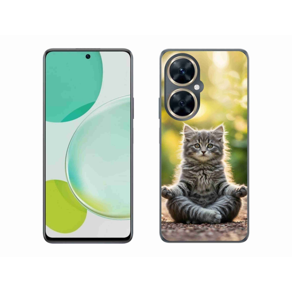 Gélový kryt mmCase na Huawei Nova 11i - meditujúce mačiatko