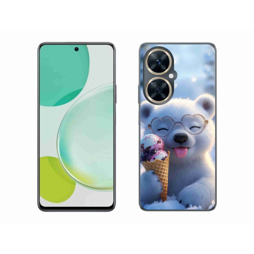 Gélový kryt mmCase na Huawei Nova 11i - medvedík so zmrzlinou