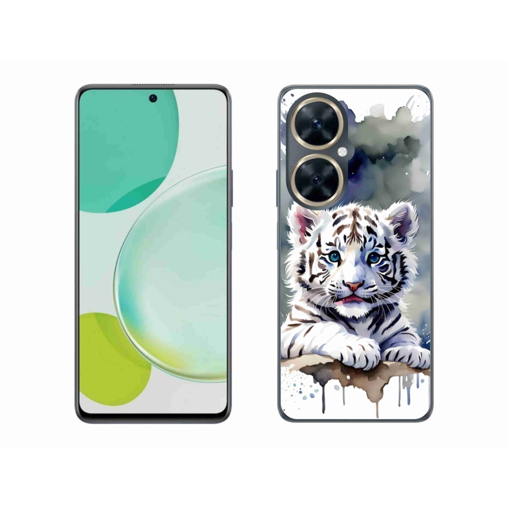 Gélový kryt mmCase na Huawei Nova 11i - mláďa bieleho tigra