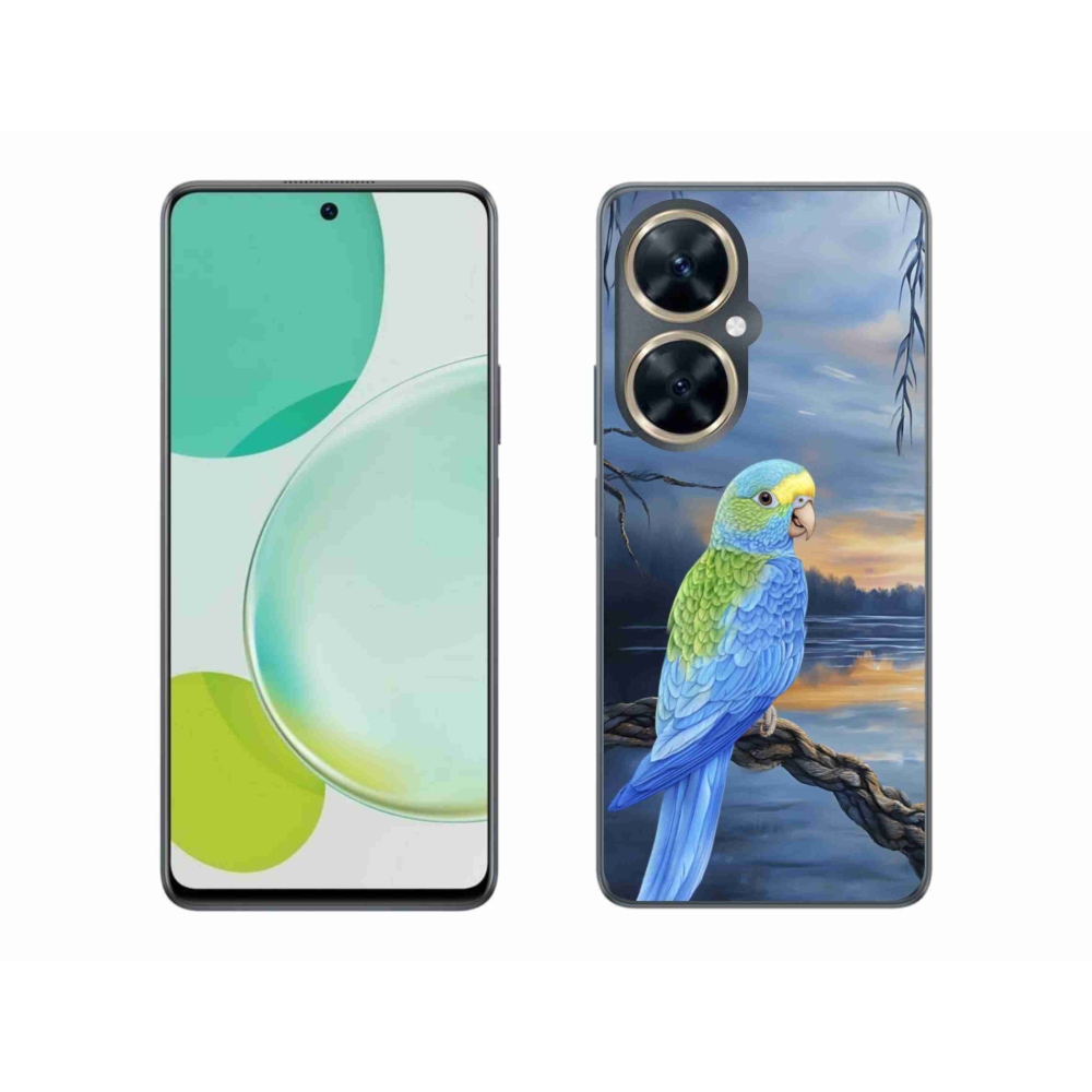 Gélový kryt mmCase na Huawei Nova 11i - modrý papagáj