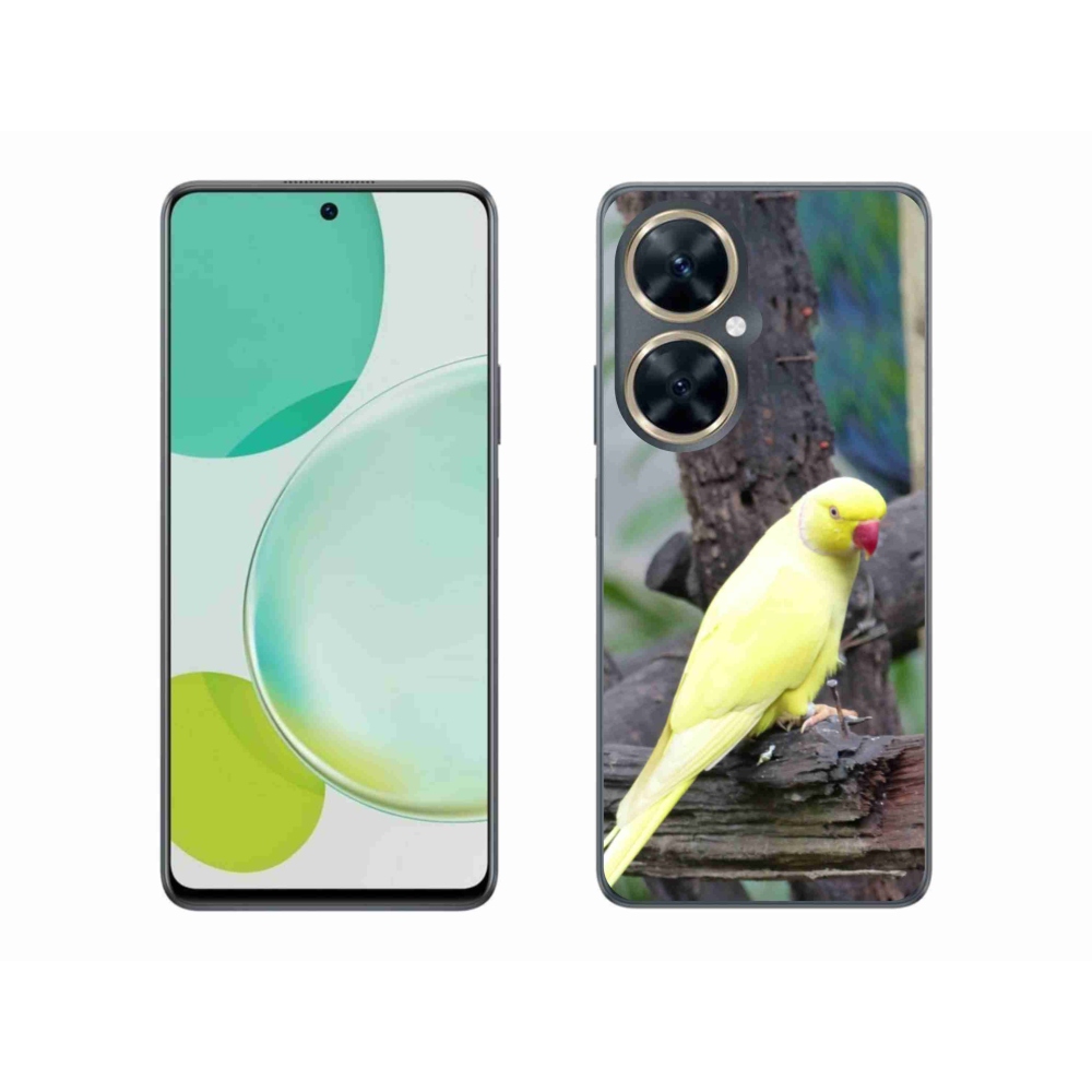 Gélový kryt mmCase na Huawei Nova 11i - papagáj alexander žltý