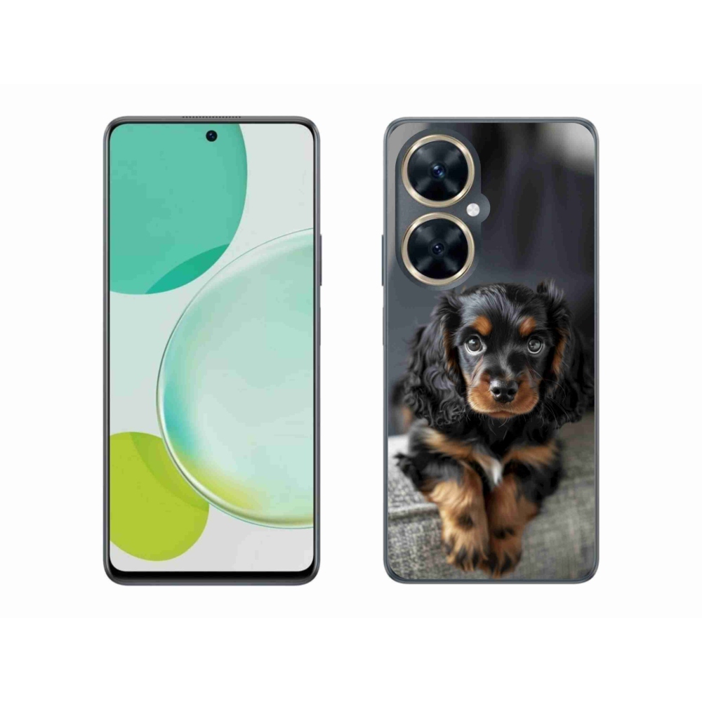 Gélový kryt mmCase na Huawei Nova 11i - roztomilý dlhosrstý jazvečík