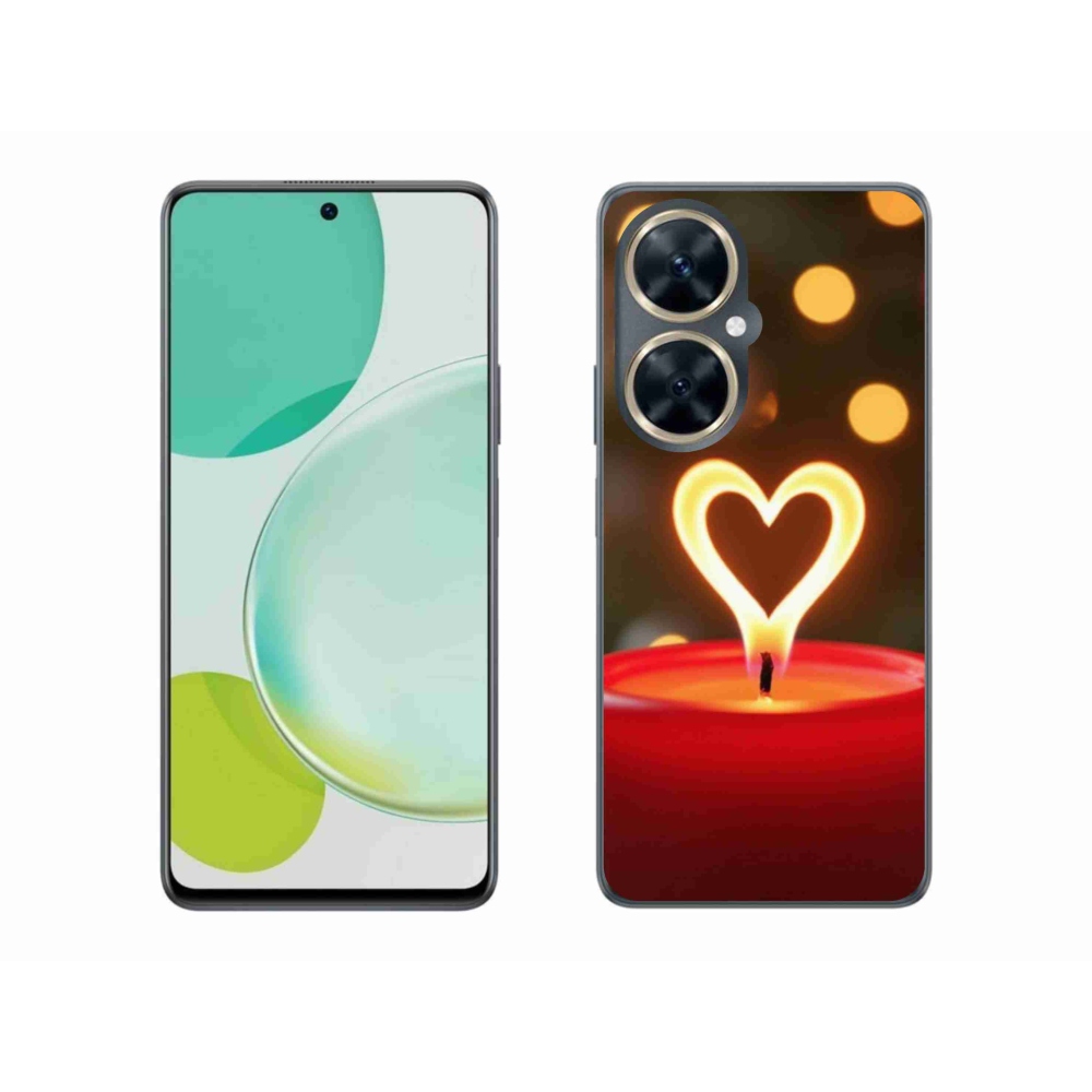 Gélový kryt mmCase na Huawei Nova 11i - srdce z plameňa