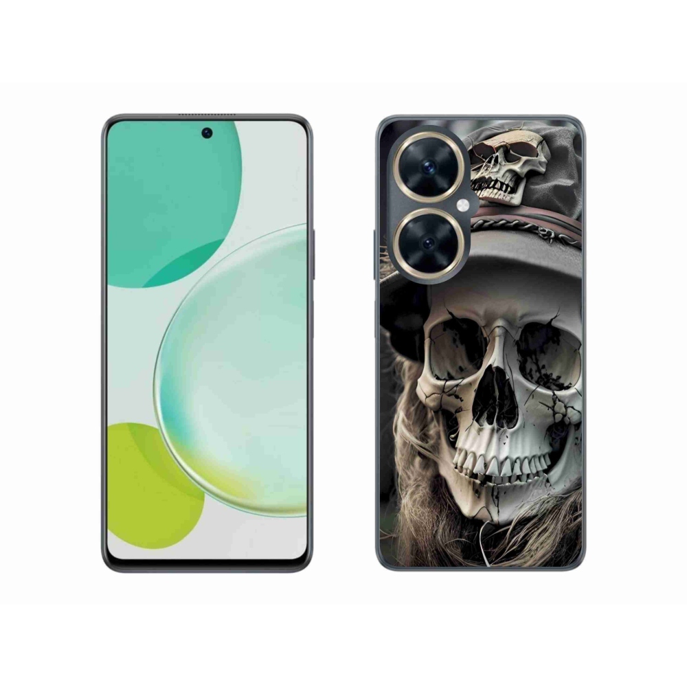 Gélový kryt mmCase na Huawei Nova 11i - temná lebka