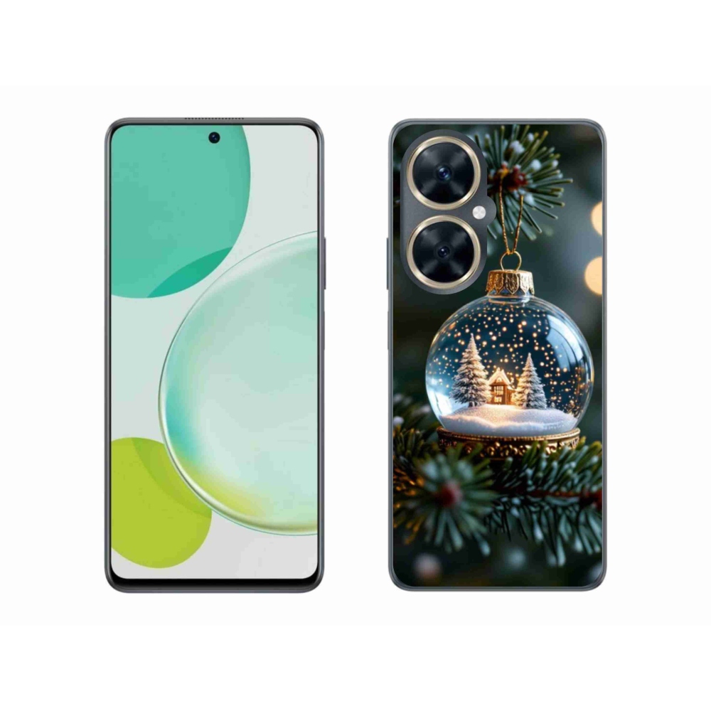 Gélový kryt mmCase na Huawei Nova 11i - vianočné gule 2