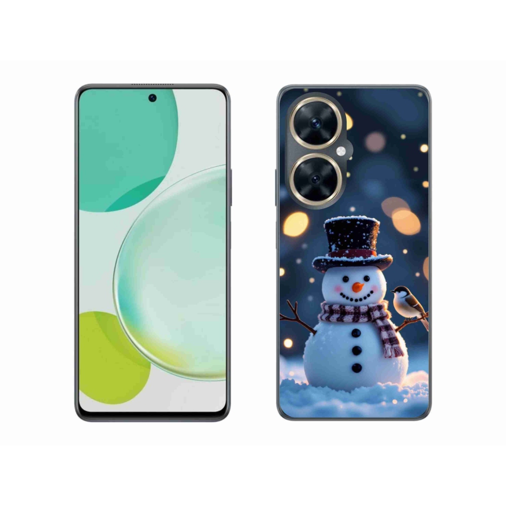 Gélový kryt mmCase na Huawei Nova 11i - vianočný snehuliak
