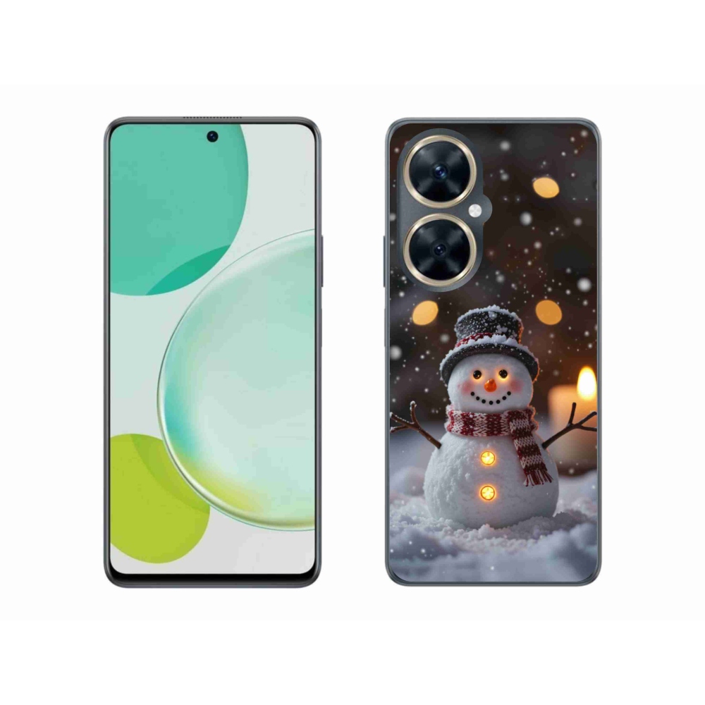 Gélový kryt mmCase na Huawei Nova 11i - veselý snehuliak