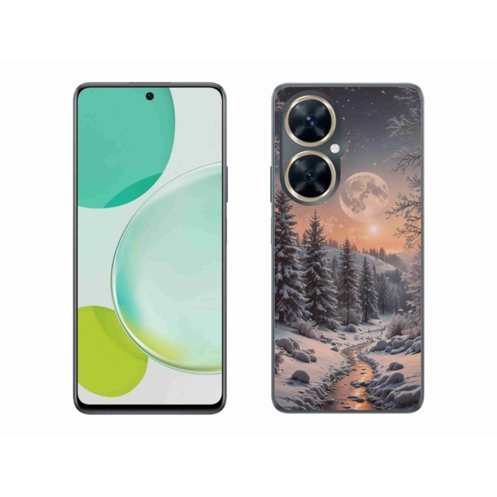 Gélový kryt mmCase na Huawei Nova 11i - zimná krajina 2