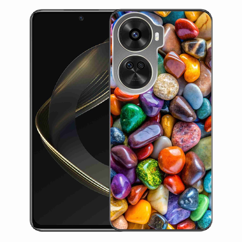 Gélový kryt mmCase na Huawei Nova 12 SE - farebné kamienky