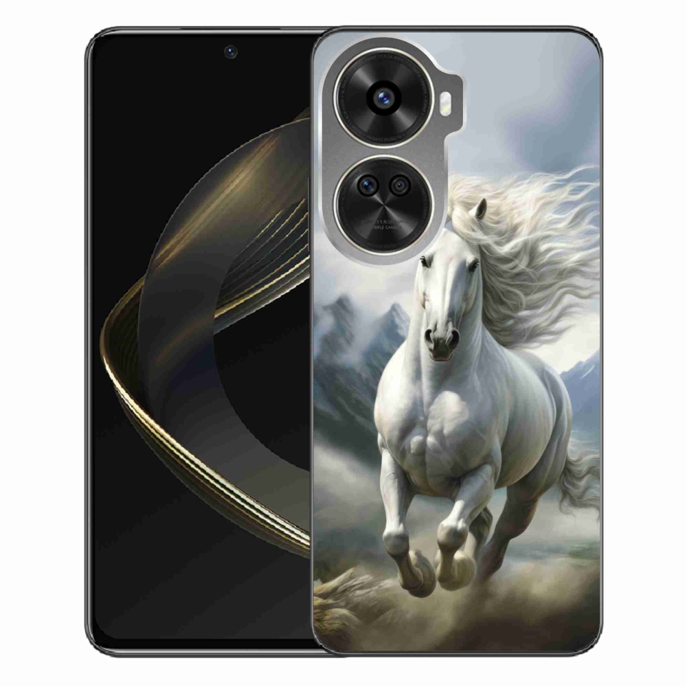 Gélový kryt mmCase na Huawei Nova 12 SE - bežiaci biely kôň 3