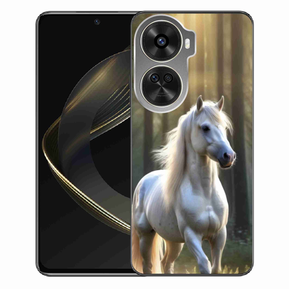 Gélový kryt mmCase na Huawei Nova 12 SE - biely kôň 3