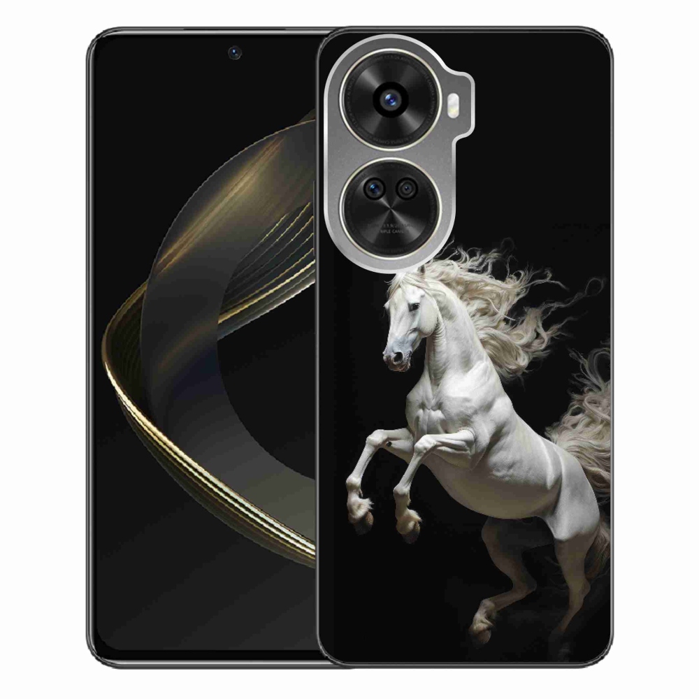Gélový kryt mmCase na Huawei Nova 12 SE - biely kôň 4