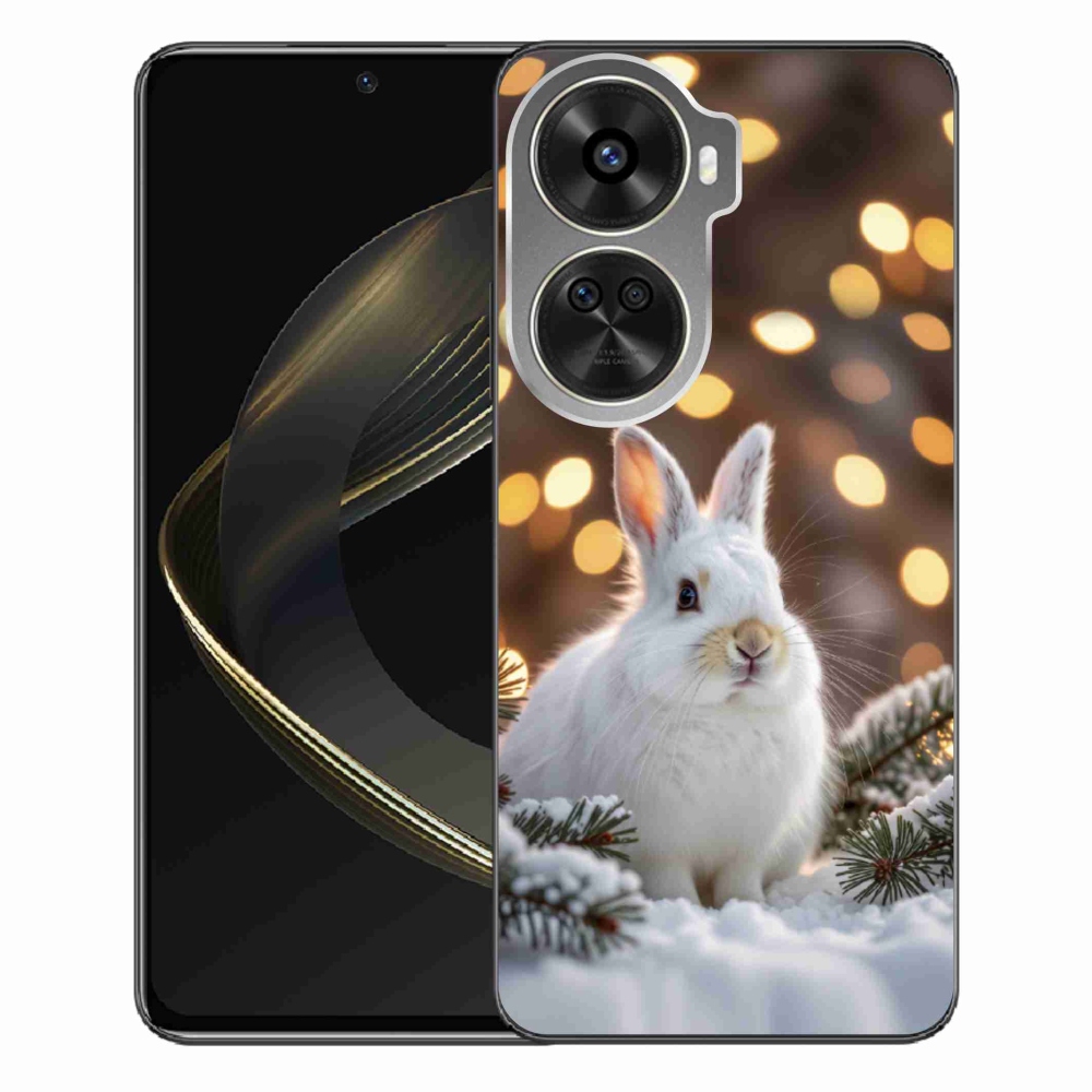 Gélový kryt mmCase na Huawei Nova 12 SE - biely zajac