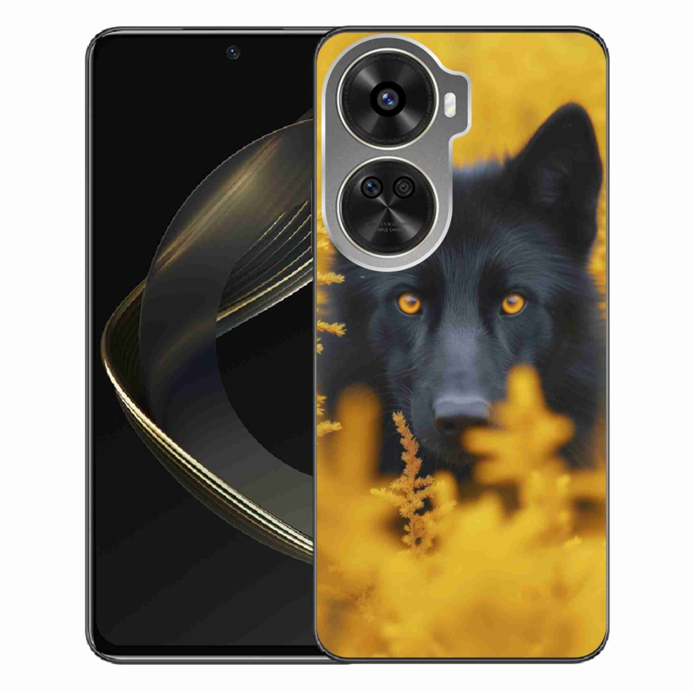 Gélový kryt mmCase na Huawei Nova 12 SE - čierny vlk 2
