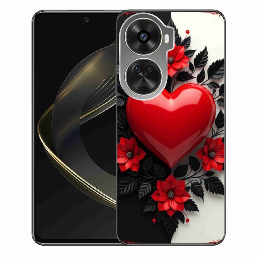 Gélový kryt mmCase na Huawei Nova 12 SE - červené srdce