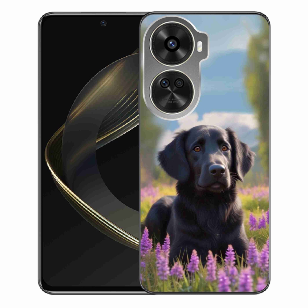 Gélový kryt mmCase na Huawei Nova 12 SE - elegantný čierny retriever