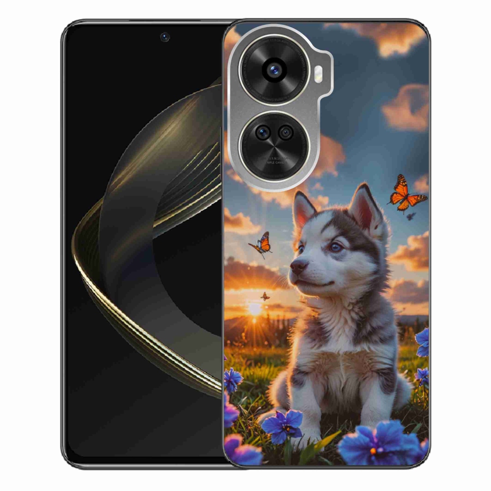 Gélový kryt mmCase na Huawei Nova 12 SE - husky pri západe slnka