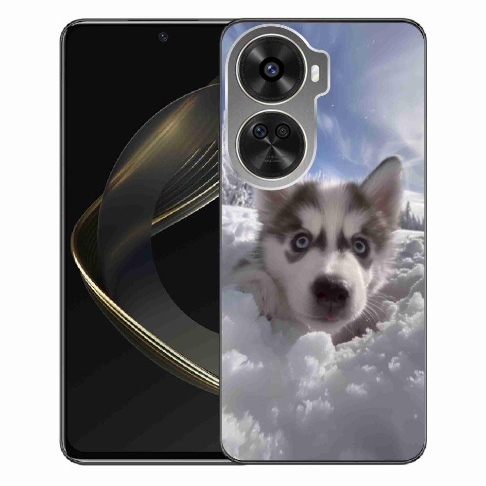 Gélový kryt mmCase na Huawei Nova 12 SE - husky v snehu