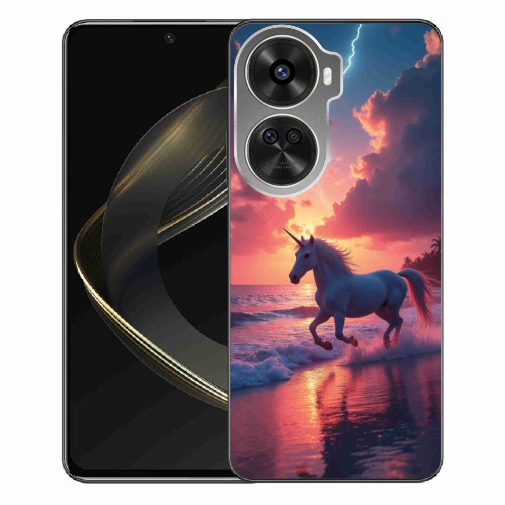 Gélový kryt mmCase na Huawei Nova 12 SE - jednorožec na pláži