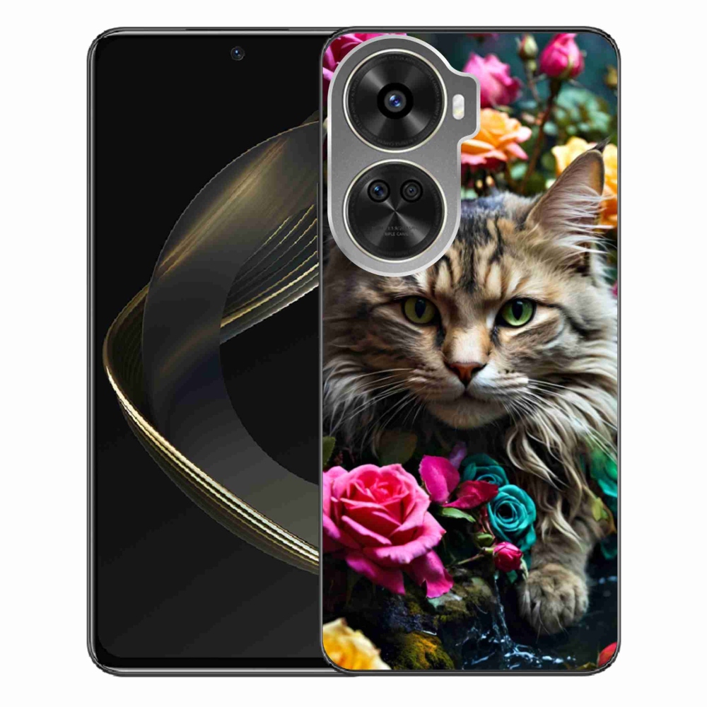 Gélový kryt mmCase na Huawei Nova 12 SE - mačacie pohľad 2