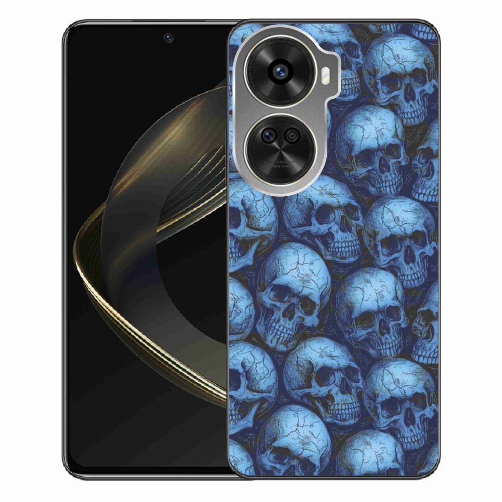 Gélový kryt mmCase na Huawei Nova 12 SE - lebky