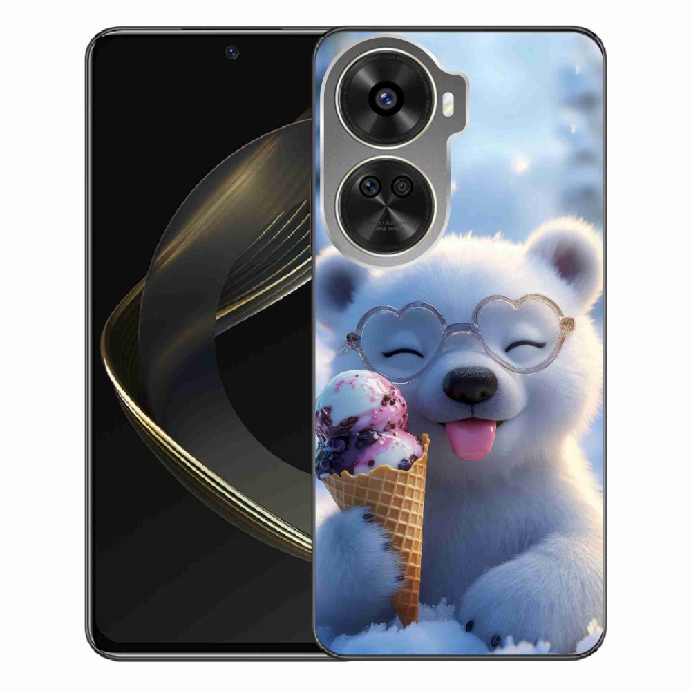 Gélový kryt mmCase na Huawei Nova 12 SE - medvedík so zmrzlinou