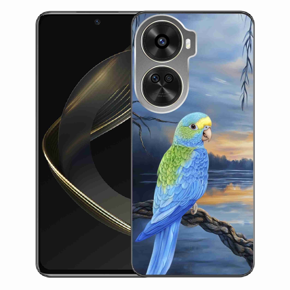 Gélový kryt mmCase na Huawei Nova 12 SE - modrý papagáj
