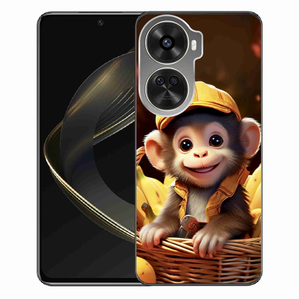 Gélový kryt mmCase na Huawei Nova 12 SE - opice v košíku