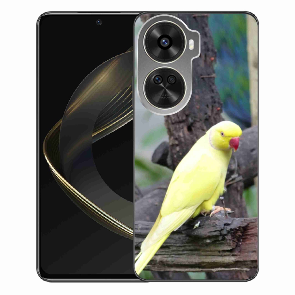 Gélový kryt mmCase na Huawei Nova 12 SE - papagáj alexander žltý