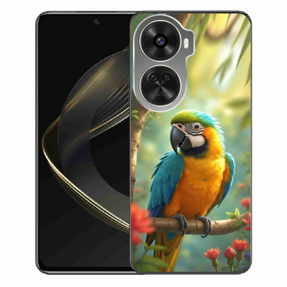 Gélový kryt mmCase na Huawei Nova 12 SE - papagáj ara modrožltá