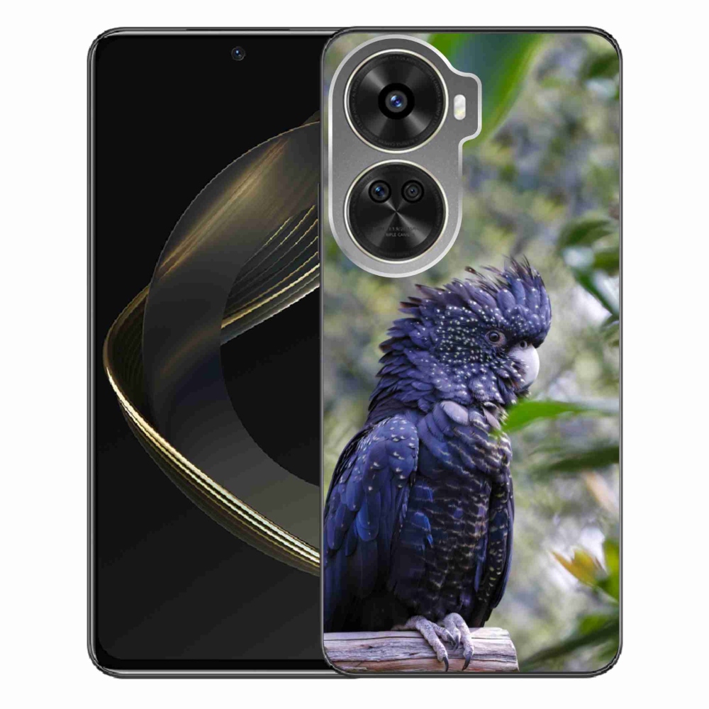 Gélový kryt mmCase na Huawei Nova 12 SE - papagáj kakadu čierny