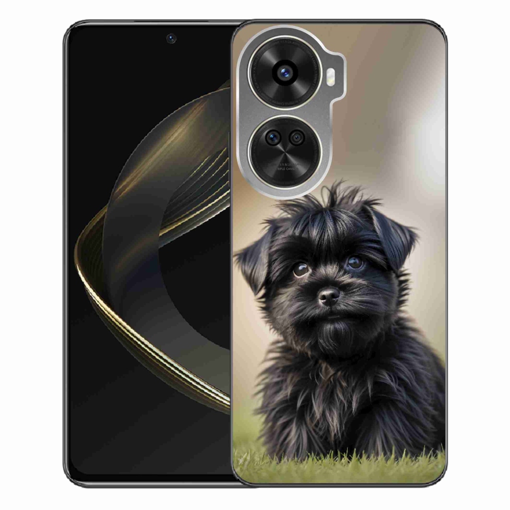 Gélový kryt mmCase na Huawei Nova 12 SE - roztomilý čierny psík