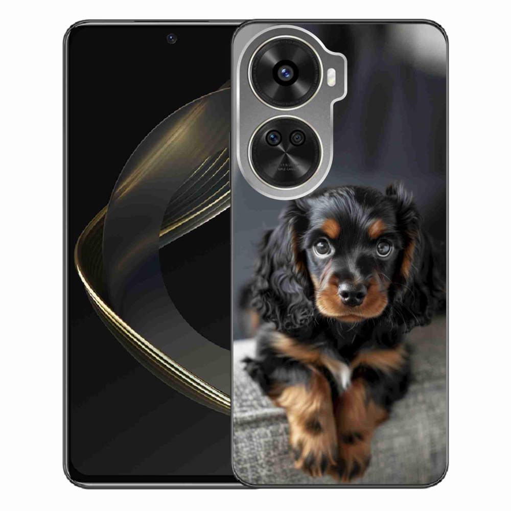 Gélový kryt mmCase na Huawei Nova 12 SE - roztomilý dlhosrstý jazvečík