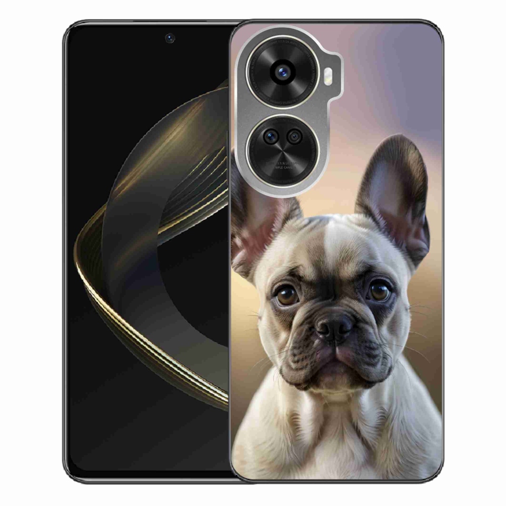 Gélový kryt mmCase na Huawei Nova 12 SE - roztomilý francúzsky buldoček
