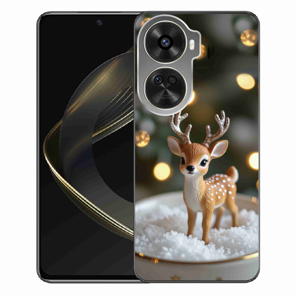 Gélový kryt mmCase na Huawei Nova 12 SE - roztomilý vianočný jeleň
