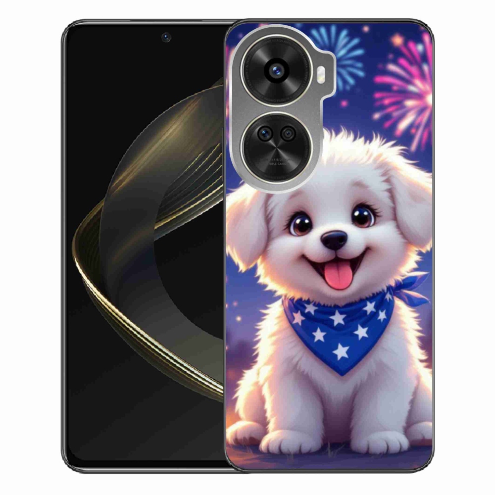 Gélový kryt mmCase na Huawei Nova 12 SE - slávnostné šteňa