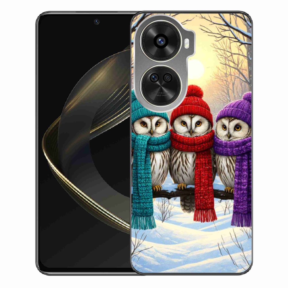 Gélový kryt mmCase na Huawei Nova 12 SE - soví priatelia