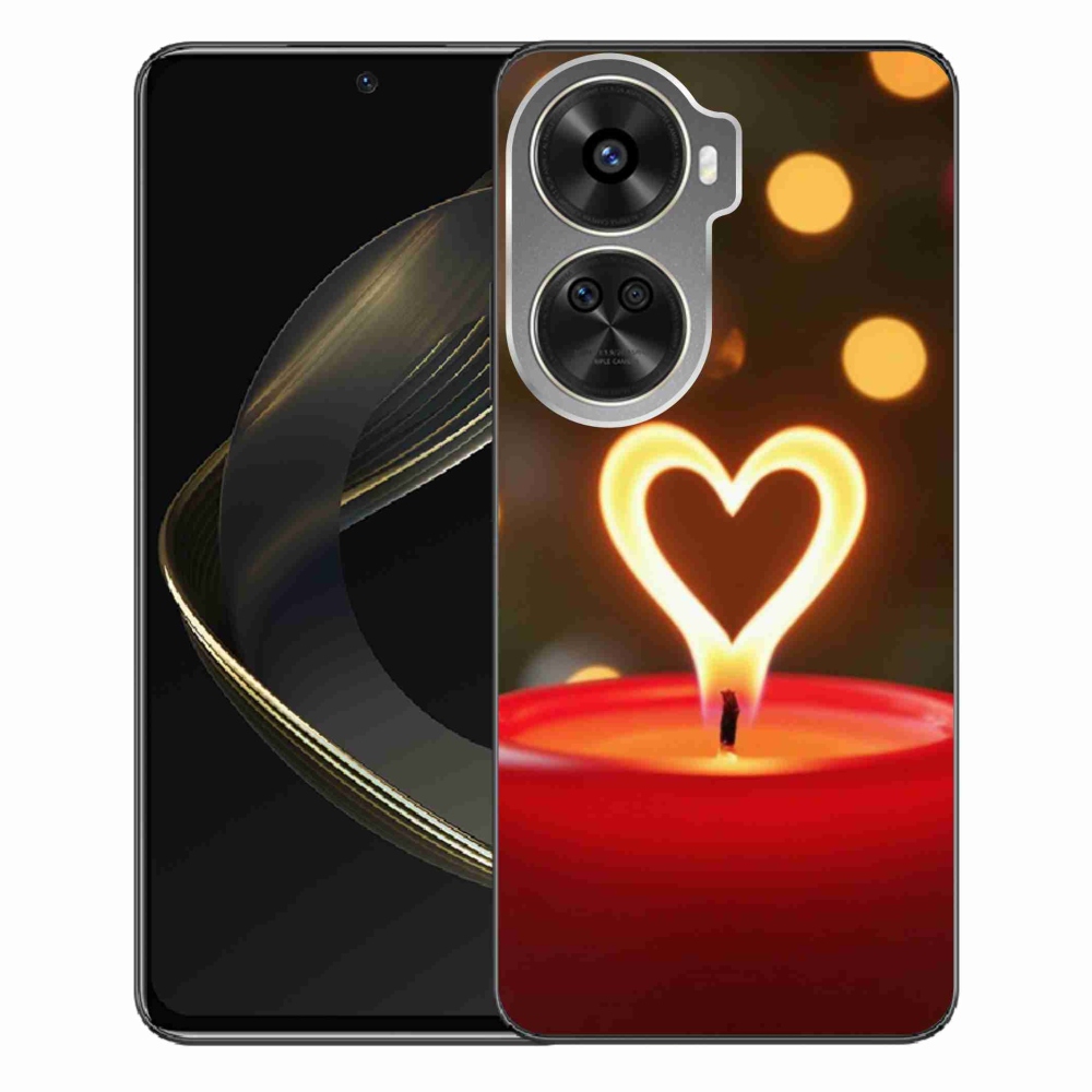 Gélový kryt mmCase na Huawei Nova 12 SE - srdce z plameňa