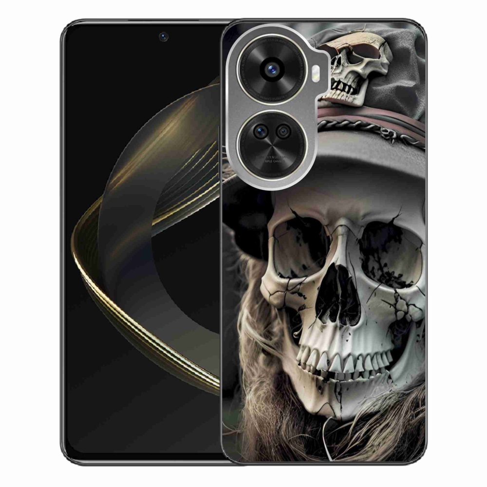 Gélový kryt mmCase na Huawei Nova 12 SE - temná lebka
