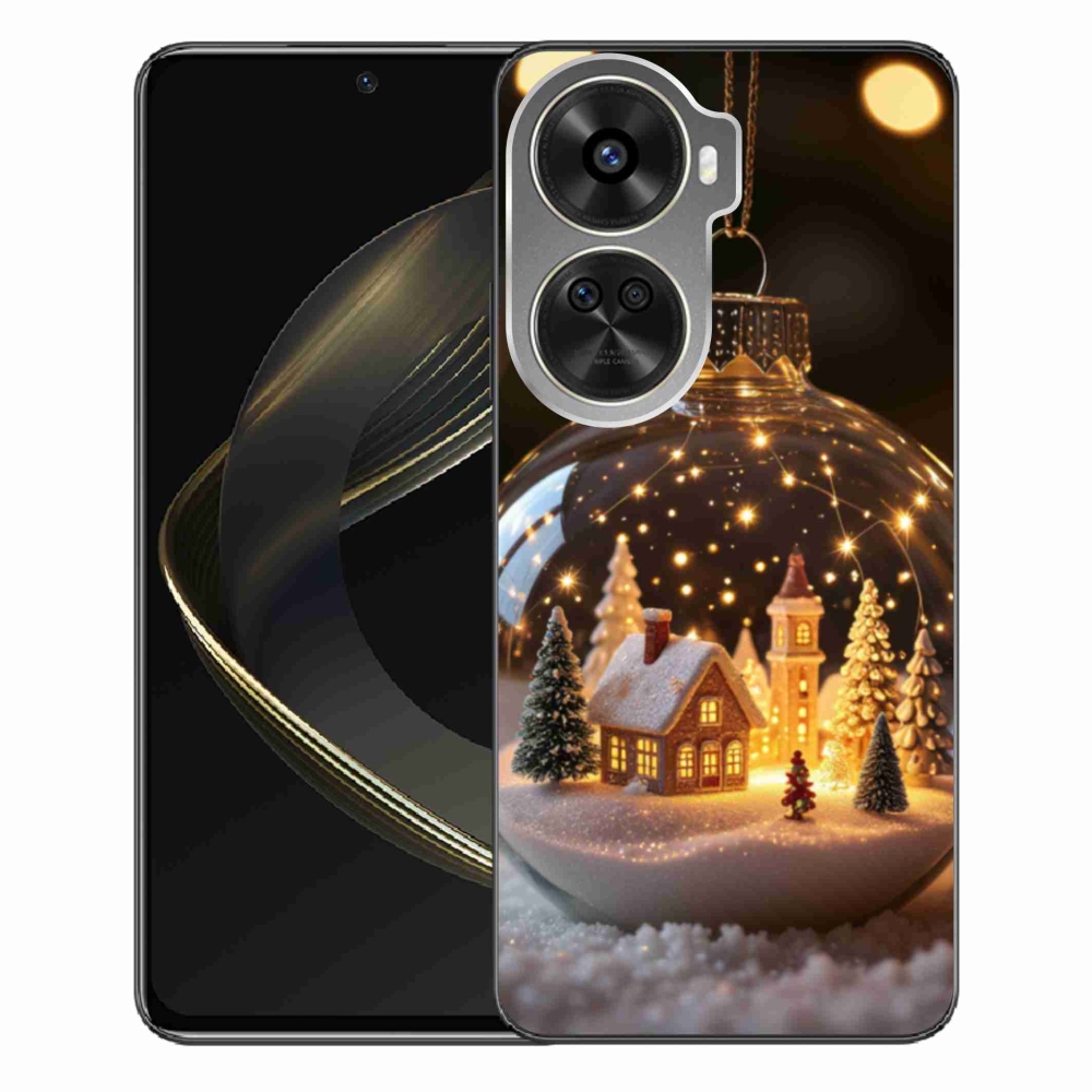 Gélový kryt mmCase na Huawei Nova 12 SE - vianočné gule 3