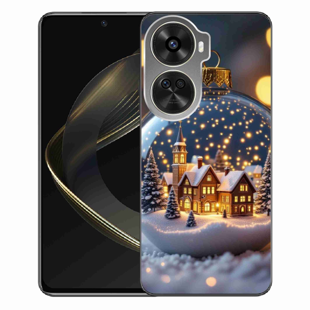 Gélový kryt mmCase na Huawei Nova 12 SE - vianočné gule 4