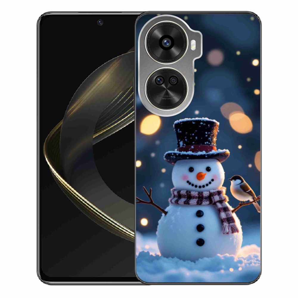 Gélový kryt mmCase na Huawei Nova 12 SE - vianočný snehuliak