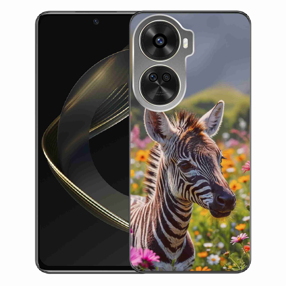 Gélový kryt mmCase na Huawei Nova 12 SE - zebra na lúke