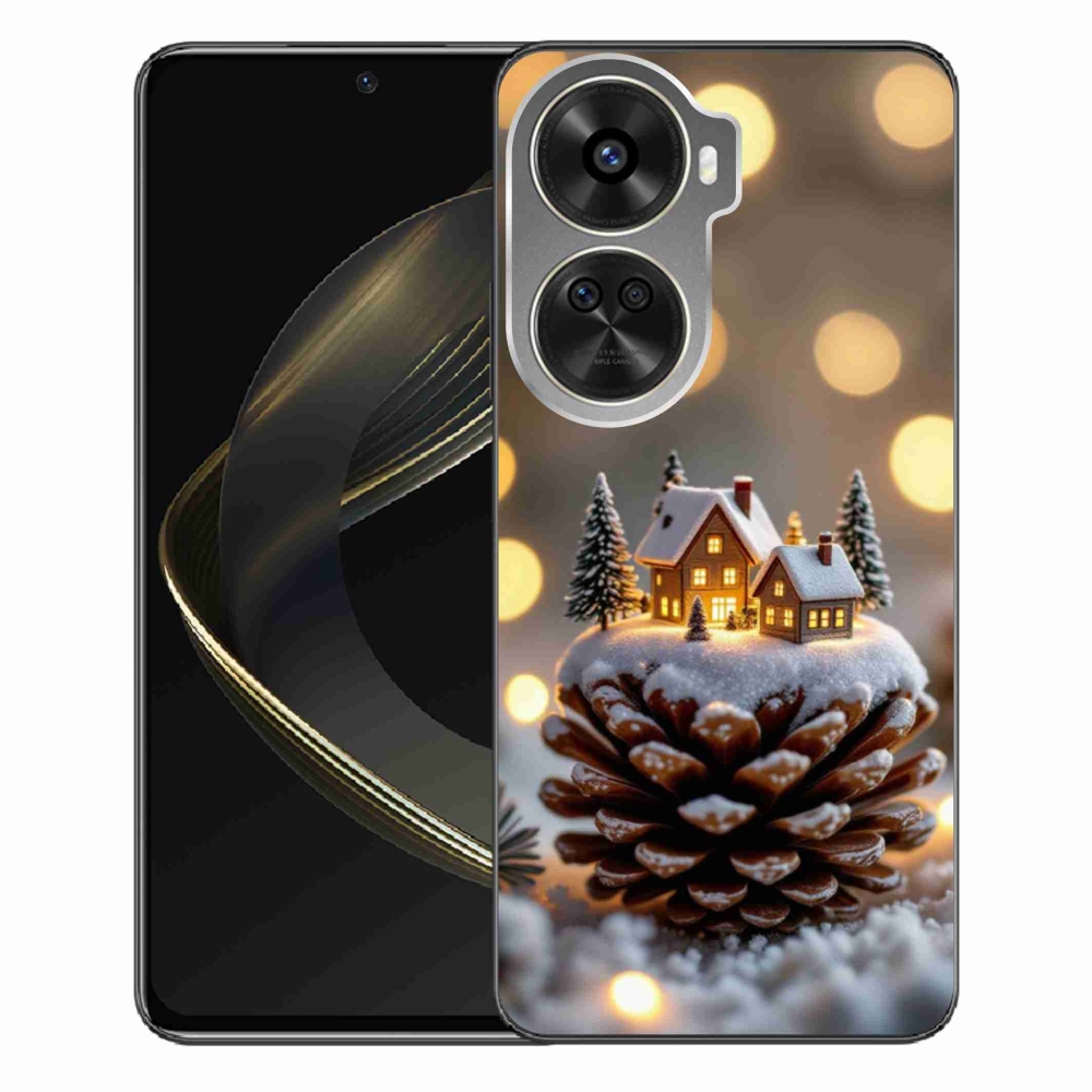 Gélový kryt mmCase na Huawei Nova 12 SE - zimná dedinka