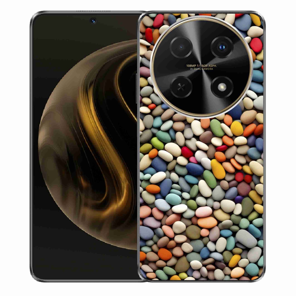 Gélový kryt mmCase na Huawei Nova 12i - farebné kamienky 2