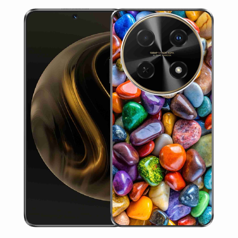 Gélový kryt mmCase na Huawei Nova 12i - farebné kamienky